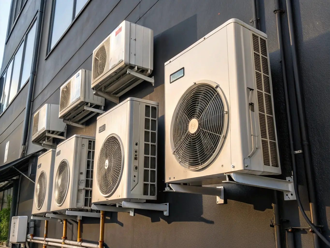 A close-up of a mini-split unit operating silently, emphasizing its quiet performance.